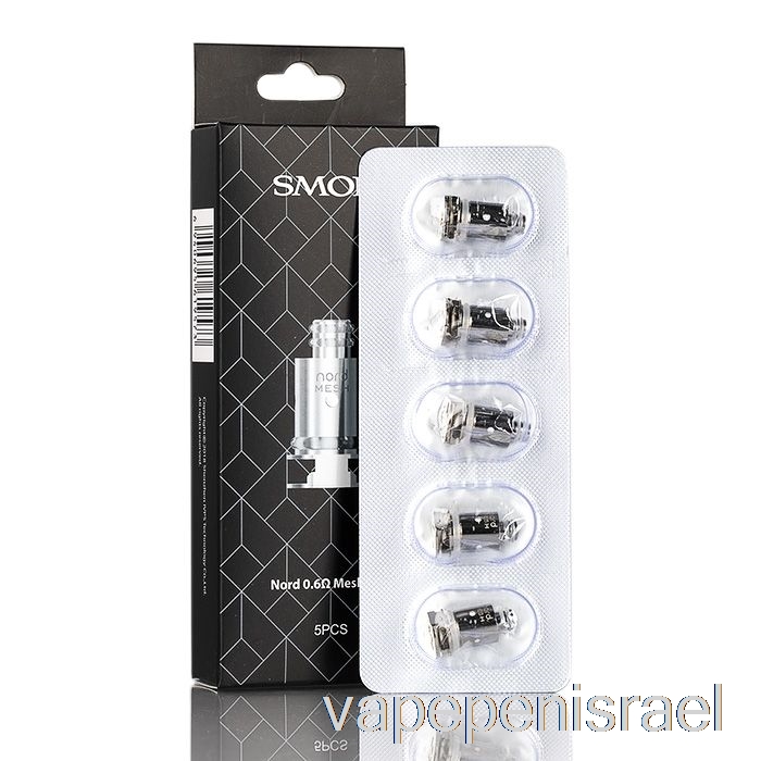 סלילי חלופי Vape Israel Smok Nord חד פעמי 0.6ohm Nord Coils